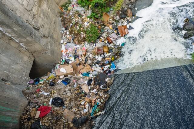 landfill site waste from kitchen